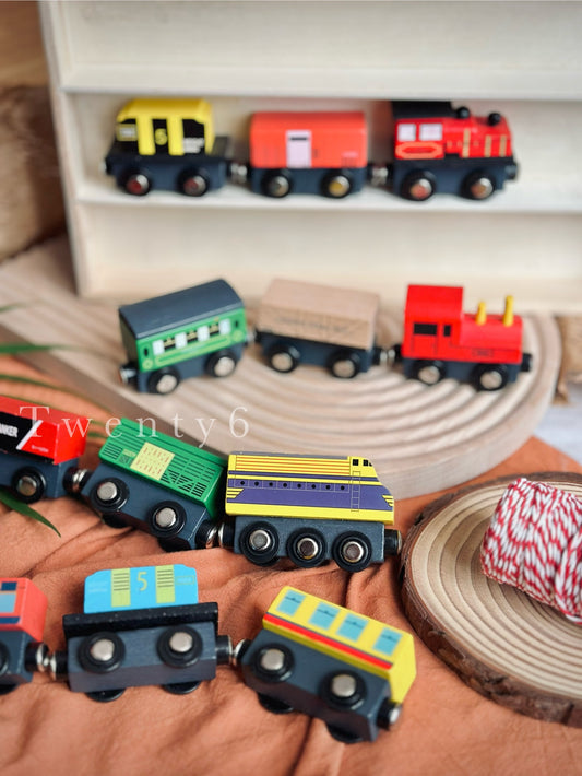 Wooden Magnetic Train Set