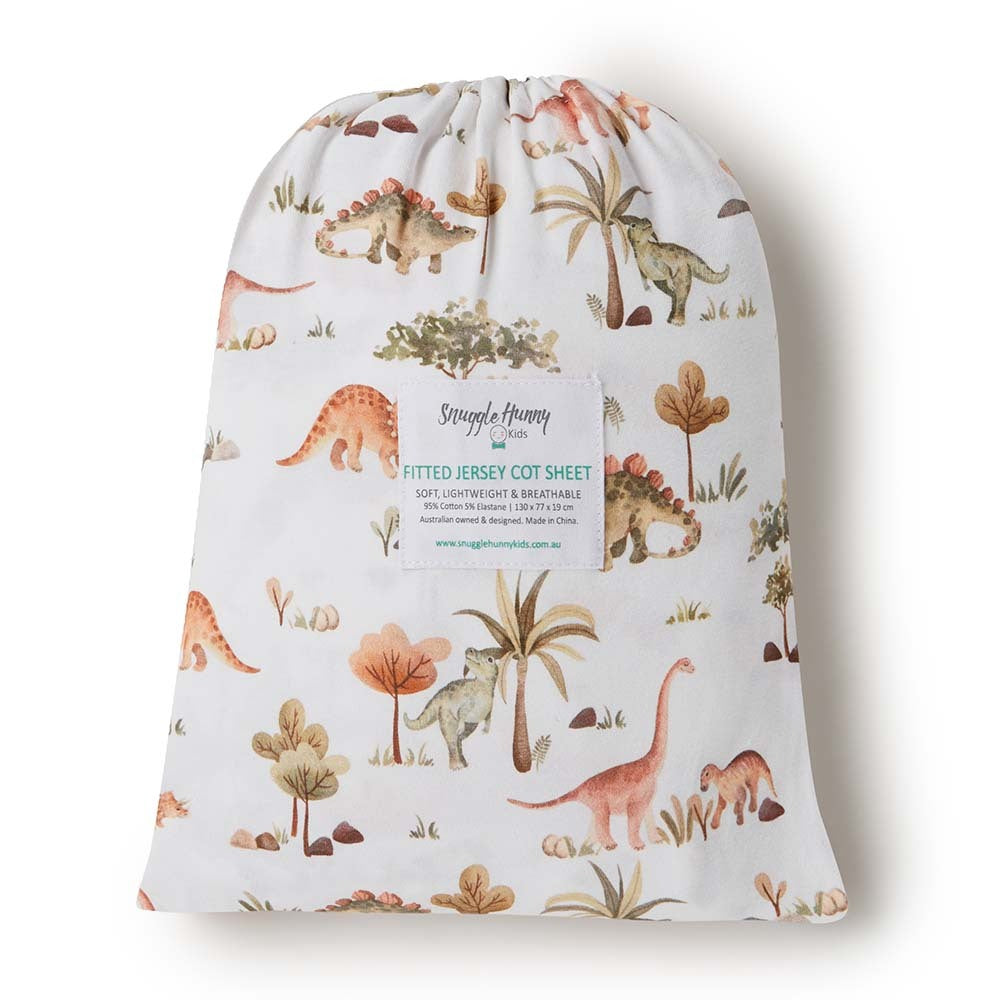 SnuggleHunnyKids Dino | Fitted Cot Sheet