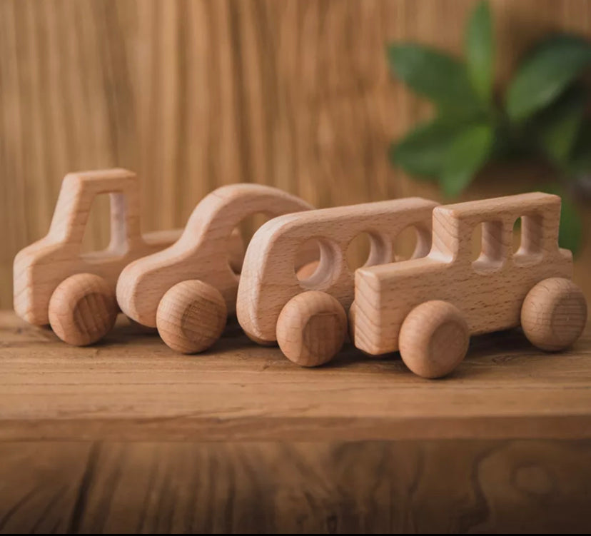Wooden Toy Cars (Set of 4)