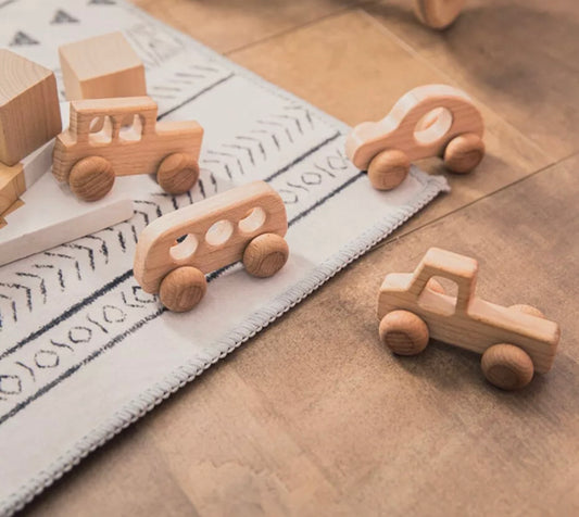 Wooden Toy Cars (Set of 4)